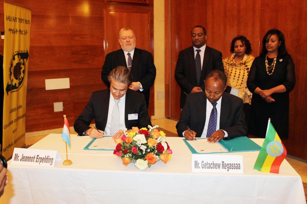 Ethiopia: The Addis Ababa Chamber of Commerce and Sectoral Association and its Luxembourg Counterpart Sign a MoU