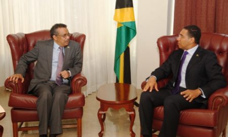 Ethiopian Foreign Minister Meeting with Jamaican Prime Minister