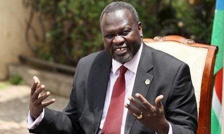 South Africa holds South Sudan rebel Machar as "guest"