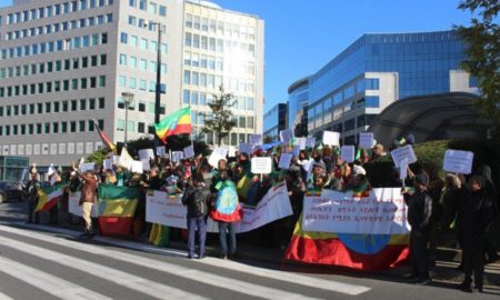 Ethiopian Diaspora Denounce Extremists in Demonstration Held in Brussels Featured