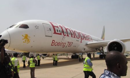Ethiopian Airlines Dreamliner Lands at Kaduna